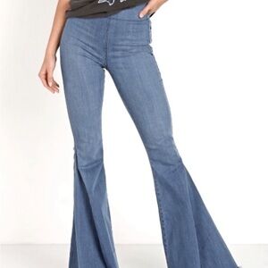 Show Me Your Mumu Blue Pull- On Berkeley Bells Size XXL Light Wash